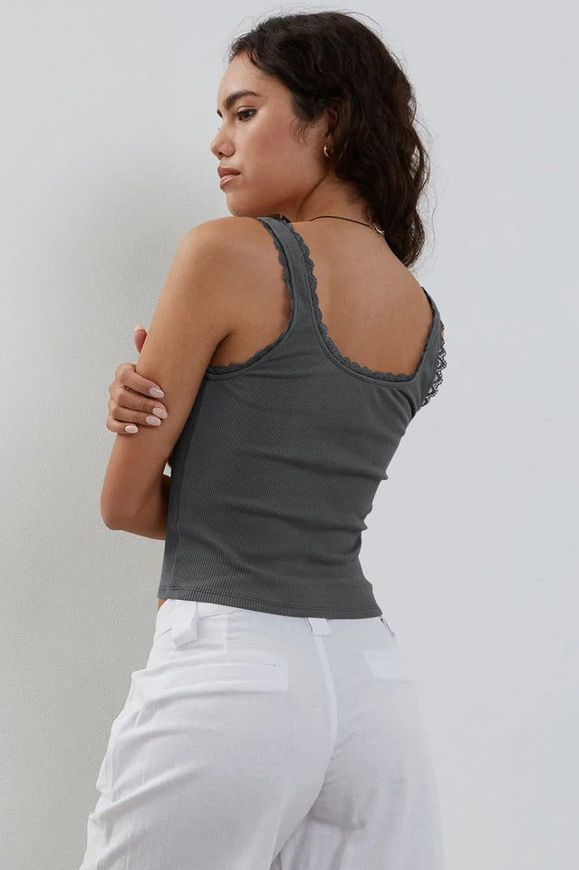 Lace Detailed Square Neck Top | Dress In Beauty Lace Detailed Square Neck Top | Dress In Beauty