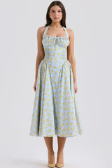 Adabella Cotton Halter Midi Sundress | Dress In Beauty Adabella Cotton Halter Midi Sundress | Dress In Beauty