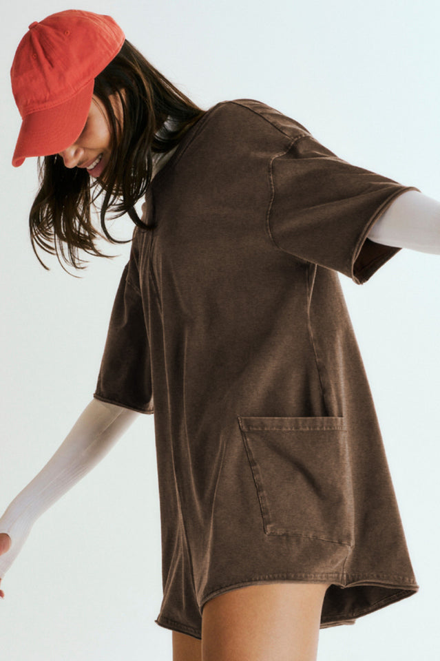 Koton Boat Neck Playsuit | Dress In Beauty Koton Boat Neck Playsuit | Dress In Beauty