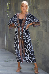 Tie Dye Belt Kimono Blouse (15 Colors) | Dress In Beauty Tie Dye Belt Kimono Blouse (15 Colors) | Dress In Beauty