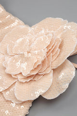 Glitter Rosette Halter Sequined Maxi Dress | Dress In Beauty Glitter Rosette Halter Sequined Maxi Dress | Dress In Beauty