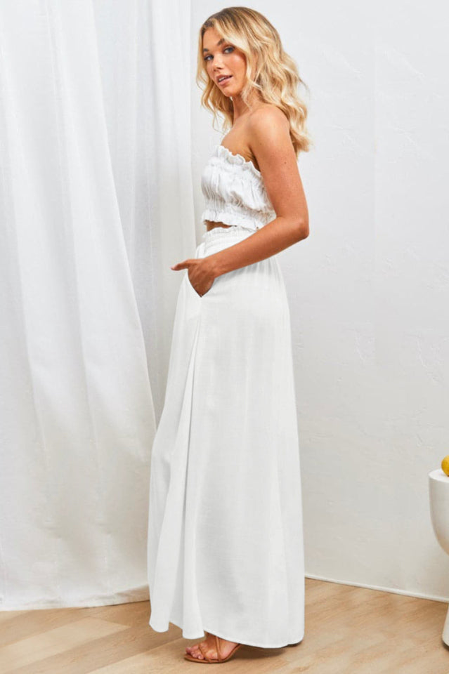 Basic High Waisted Flare Trousers | Dress In Beauty Basic High Waisted Flare Trousers | Dress In Beauty