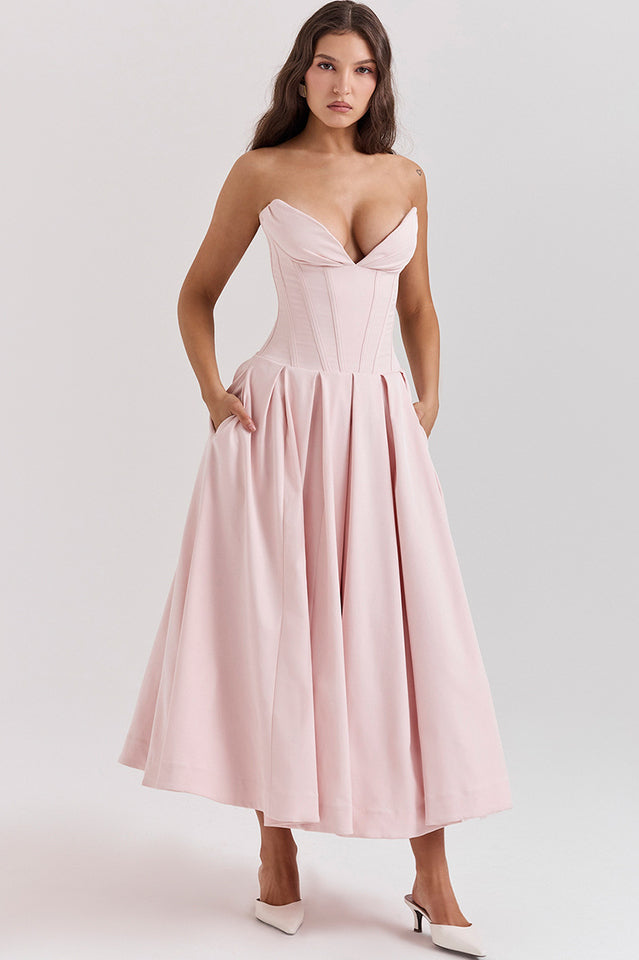 Lady Black Strapless Midi Dress | Dress In Beauty Lady Black Strapless Midi Dress | Dress In Beauty