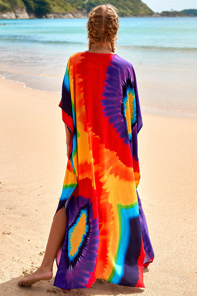 Tropical Pattern Kimono Blouse ( 29 Colors ) | Dress In Beauty Tropical Pattern Kimono Blouse ( 29 Colors ) | Dress In Beauty