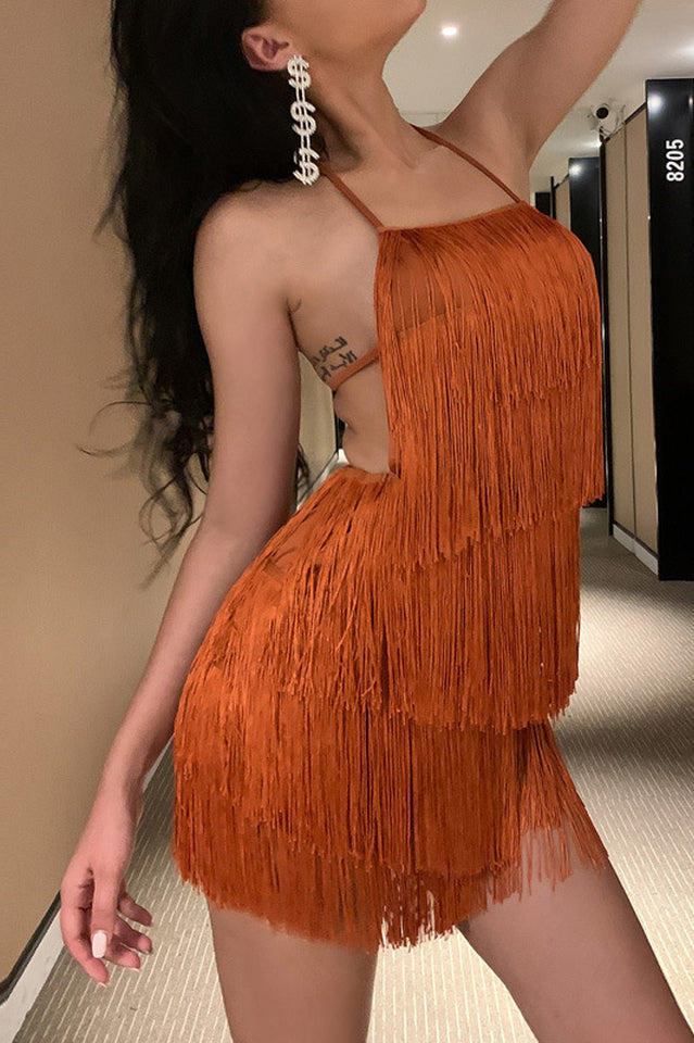 Halter Fringe Romper | Dress In Beauty Halter Fringe Romper | Dress In Beauty