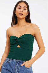 Merlaine Strapless Knotted Knit Crop Top | Dress In Beauty Merlaine Strapless Knotted Knit Crop Top | Dress In Beauty