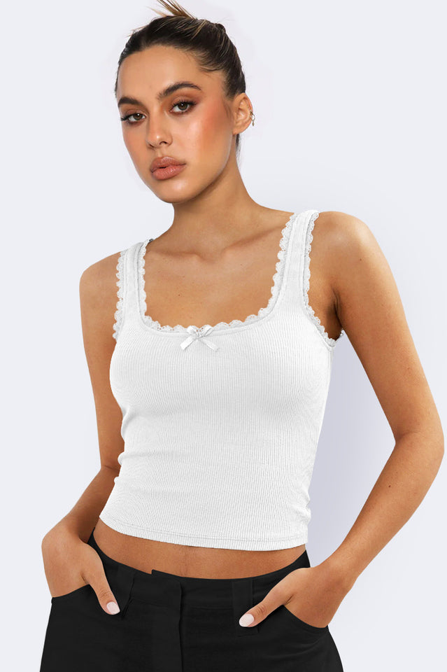 Lace Detailed Square Neck Top | Dress In Beauty Lace Detailed Square Neck Top | Dress In Beauty