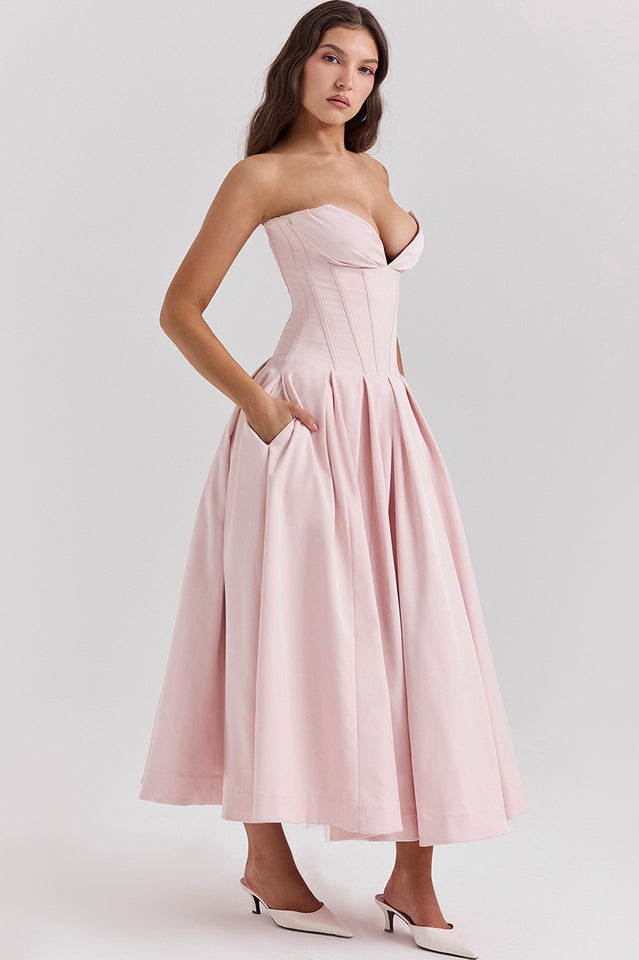Lady Black Strapless Midi Dress | Dress In Beauty Lady Black Strapless Midi Dress | Dress In Beauty