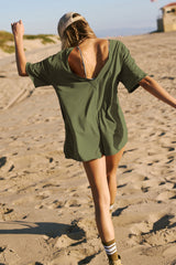 Koton Boat Neck Playsuit | Dress In Beauty Koton Boat Neck Playsuit | Dress In Beauty