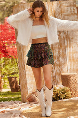 Sequin Darling Tiered Shorts | Dress In Beauty Sequin Darling Tiered Shorts | Dress In Beauty