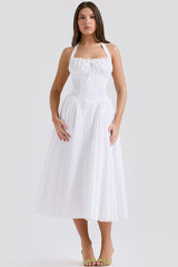 Adabella Cotton Halter Midi Sundress | Dress In Beauty Adabella Cotton Halter Midi Sundress | Dress In Beauty