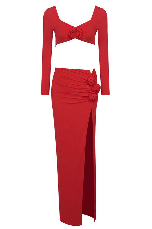 Rose High Split Maxi Dress | Dress In Beauty Rose High Split Maxi Dress | Dress In Beauty