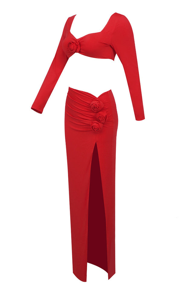 Rose High Split Maxi Dress | Dress In Beauty Rose High Split Maxi Dress | Dress In Beauty