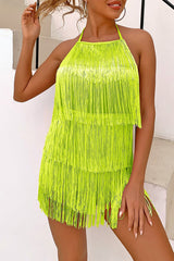 Halter Fringe Romper | Dress In Beauty Halter Fringe Romper | Dress In Beauty