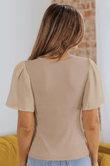 V-Neck Flutter Sleeve Top | Dress In Beauty V-Neck Flutter Sleeve Top | Dress In Beauty