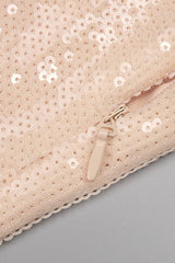 Glitter Rosette Halter Sequined Maxi Dress | Dress In Beauty Glitter Rosette Halter Sequined Maxi Dress | Dress In Beauty