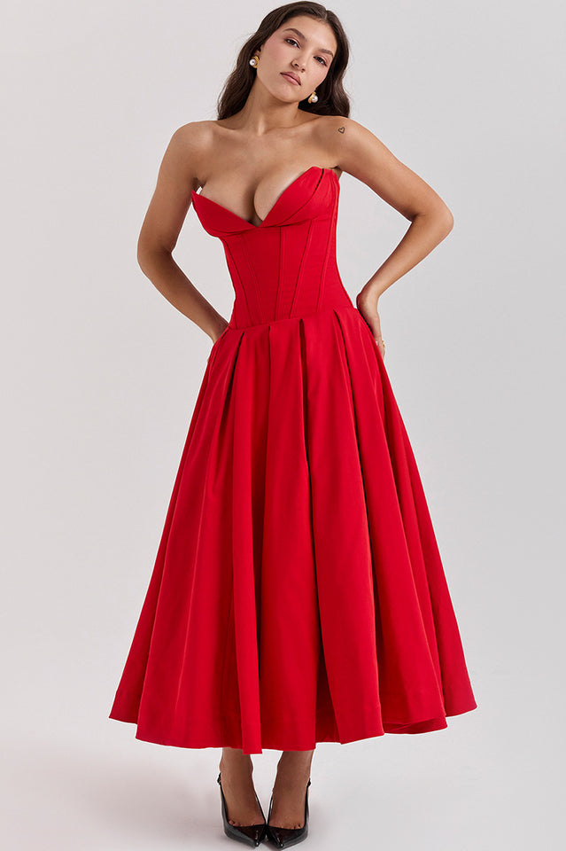 Lady Black Strapless Midi Dress | Dress In Beauty Lady Black Strapless Midi Dress | Dress In Beauty