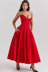 Lady Black Strapless Midi Dress | Dress In Beauty Lady Black Strapless Midi Dress | Dress In Beauty