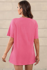 Guitar Slogan Letter Graphic Tee | Dress In Beauty Guitar Slogan Letter Graphic Tee | Dress In Beauty