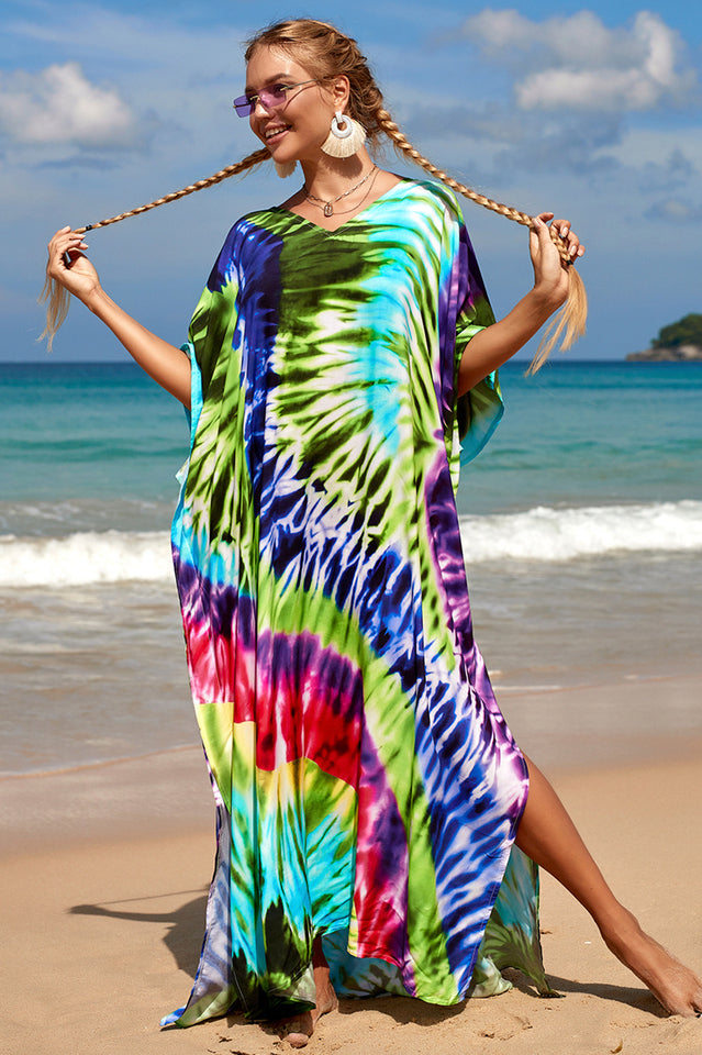 Tropical Pattern Kimono Blouse ( 29 Colors ) | Dress In Beauty Tropical Pattern Kimono Blouse ( 29 Colors ) | Dress In Beauty