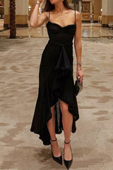 Apricot Ruffled Front Gown | Dress In Beauty Apricot Ruffled Front Gown | Dress In Beauty