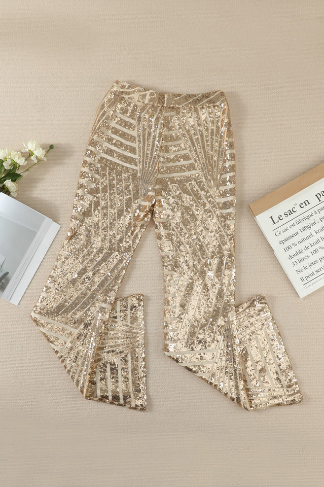 Sequin High Rise Flare Pants | Dress In Beauty Sequin High Rise Flare Pants | Dress In Beauty