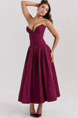 Lady Black Strapless Midi Dress | Dress In Beauty Lady Black Strapless Midi Dress | Dress In Beauty