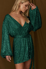 Puff Sleeve Sequin Mini Dress | Dress In Beauty Puff Sleeve Sequin Mini Dress | Dress In Beauty