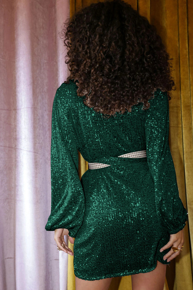 Puff Sleeve Sequin Mini Dress | Dress In Beauty Puff Sleeve Sequin Mini Dress | Dress In Beauty