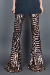 Sequin High Rise Flare Pants | Dress In Beauty Sequin High Rise Flare Pants | Dress In Beauty
