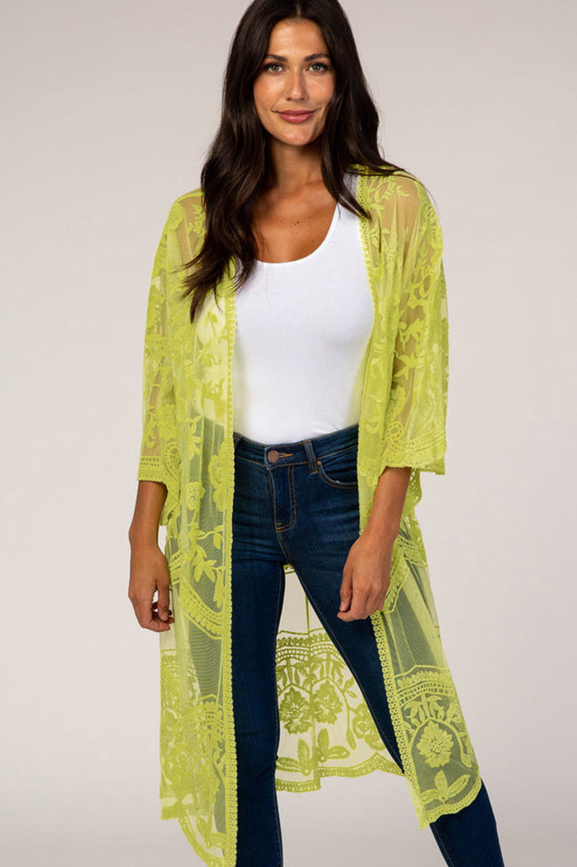 Hollow Out Lace Kimono Cover Up | Dress In Beauty Hollow Out Lace Kimono Cover Up | Dress In Beauty