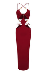 Melina Sexy Halter Wine Dress | Dress In Beauty Melina Sexy Halter Wine Dress | Dress In Beauty