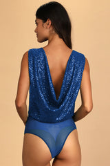 Evening Of Wonder Sequin Cowl Back Bodysuit | Dress In Beauty Evening Of Wonder Sequin Cowl Back Bodysuit | Dress In Beauty