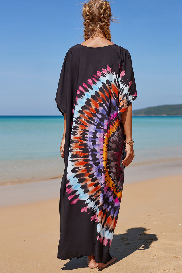 Tropical Pattern Kimono Blouse ( 29 Colors ) | Dress In Beauty Tropical Pattern Kimono Blouse ( 29 Colors ) | Dress In Beauty