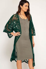Hollow Out Lace Kimono Cover Up | Dress In Beauty Hollow Out Lace Kimono Cover Up | Dress In Beauty
