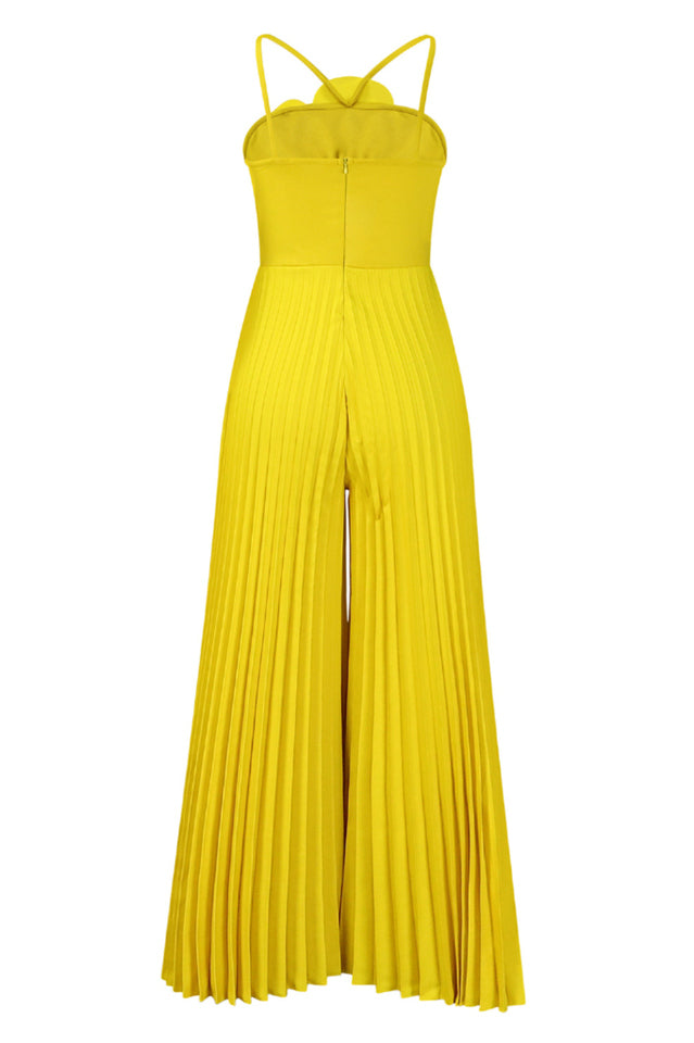 Jessica Flower Applique Pleated Jumpsuit | Dress In Beauty Jessica Flower Applique Pleated Jumpsuit | Dress In Beauty