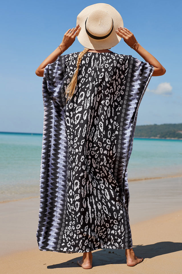 Tropical Pattern Kimono Blouse ( 29 Colors ) | Dress In Beauty Tropical Pattern Kimono Blouse ( 29 Colors ) | Dress In Beauty