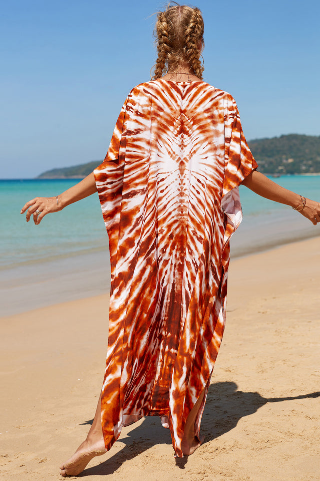 Tropical Pattern Kimono Blouse ( 29 Colors ) | Dress In Beauty Tropical Pattern Kimono Blouse ( 29 Colors ) | Dress In Beauty