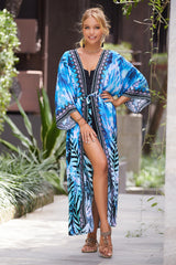 Tie Dye Belt Kimono Blouse (15 Colors) | Dress In Beauty Tie Dye Belt Kimono Blouse (15 Colors) | Dress In Beauty