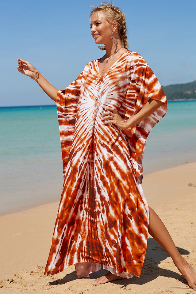 Tropical Pattern Kimono Blouse ( 29 Colors ) | Dress In Beauty Tropical Pattern Kimono Blouse ( 29 Colors ) | Dress In Beauty