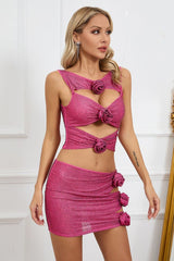 Linne Cutout Top & Skirt Set | Dress In Beauty Linne Cutout Top & Skirt Set | Dress In Beauty