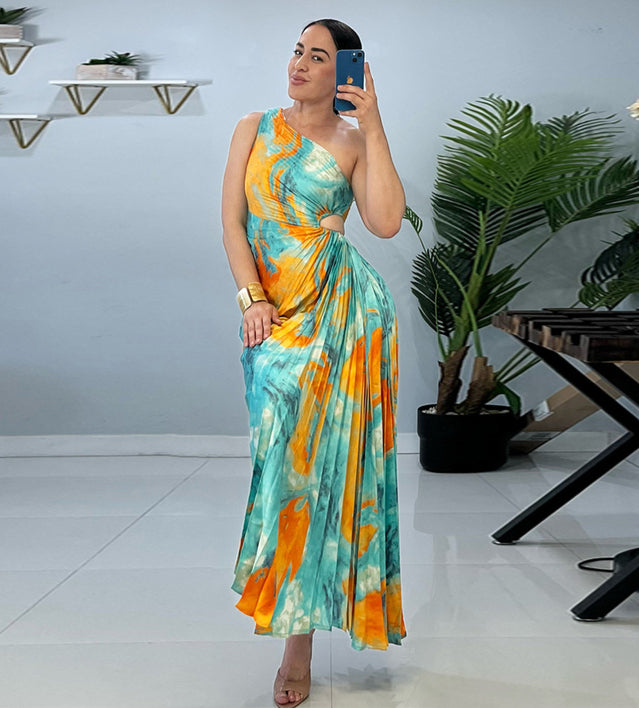 Amanda Pleated Cut-out Midi Dress | Dress In Beauty Amanda Pleated Cut-out Midi Dress | Dress In Beauty