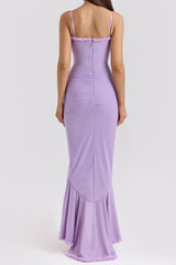 Apricot Ruffled Front Gown | Dress In Beauty Apricot Ruffled Front Gown | Dress In Beauty