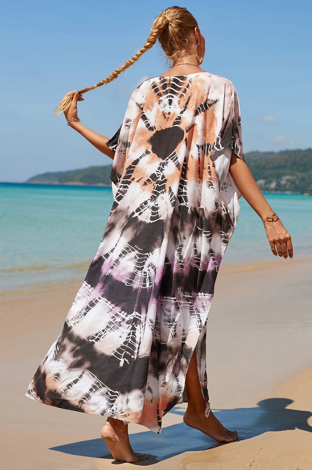 Tropical Pattern Kimono Blouse ( 29 Colors ) | Dress In Beauty Tropical Pattern Kimono Blouse ( 29 Colors ) | Dress In Beauty