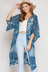 Hollow Out Lace Kimono Cover Up | Dress In Beauty Hollow Out Lace Kimono Cover Up | Dress In Beauty