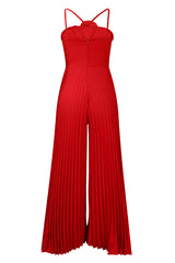 Jessica Flower Applique Pleated Jumpsuit | Dress In Beauty Jessica Flower Applique Pleated Jumpsuit | Dress In Beauty