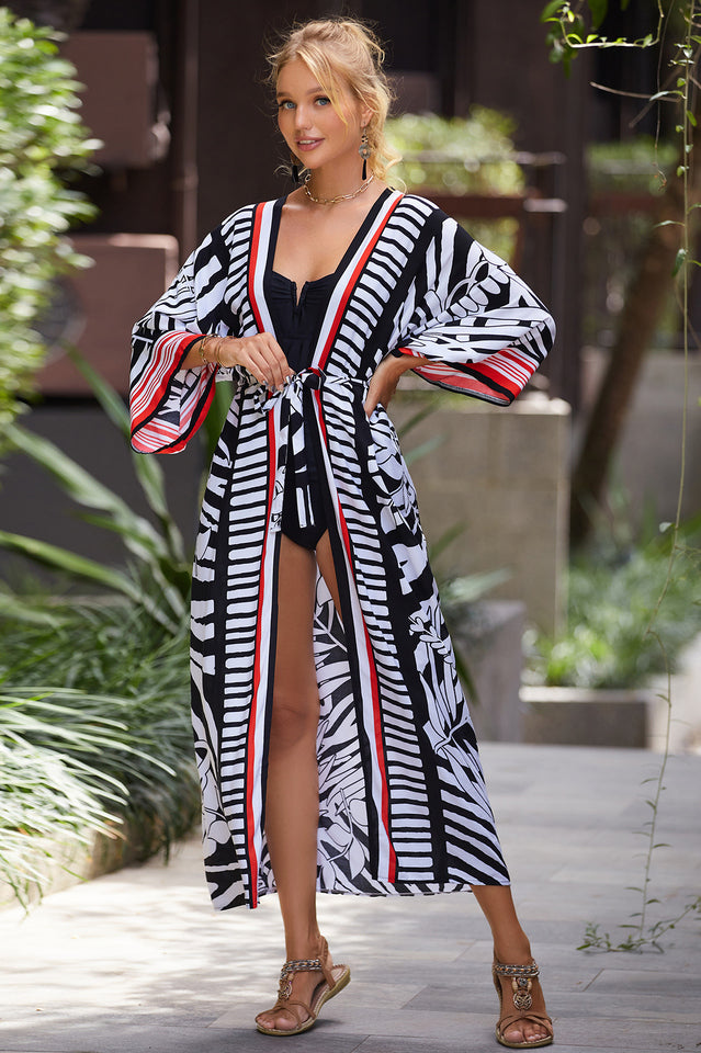 Tie Dye Belt Kimono Blouse (15 Colors) | Dress In Beauty Tie Dye Belt Kimono Blouse (15 Colors) | Dress In Beauty