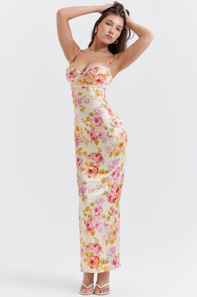 Josefina Ivory Floral Maxi Dress | Dress In Beauty Josefina Ivory Floral Maxi Dress | Dress In Beauty