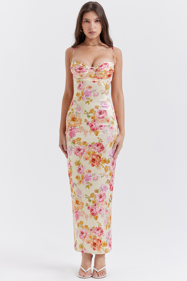 Josefina Ivory Floral Maxi Dress | Dress In Beauty Josefina Ivory Floral Maxi Dress | Dress In Beauty