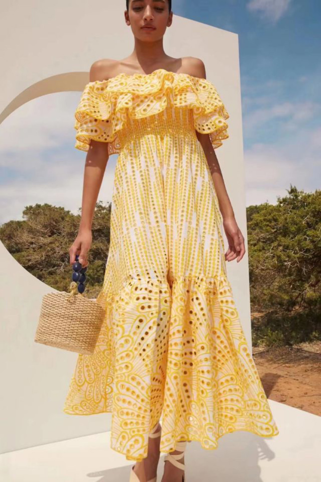 Tulum Off Shoulder Eyelet Dress | Dress In Beauty Tulum Off Shoulder Eyelet Dress | Dress In Beauty